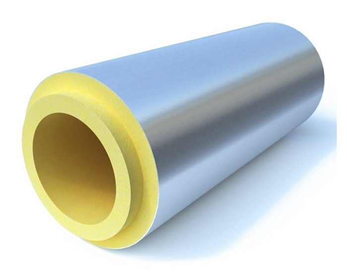 Скорлупа  для теплоизоляции труб ППУ С фольгированная 1000х89х30 мм